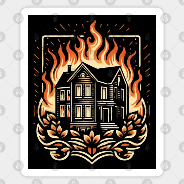 FIRE HOUSE Magnet by Trendsdk